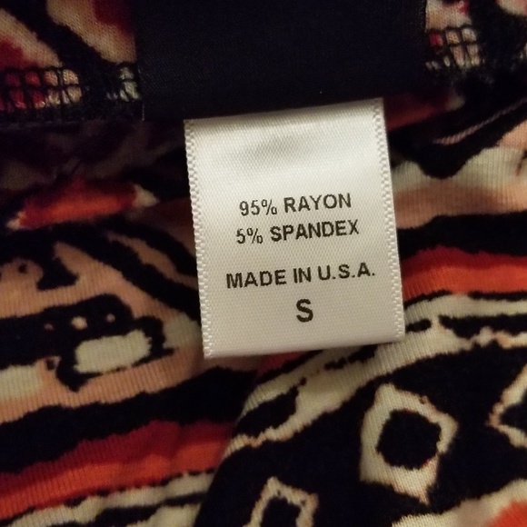 Bobeau ❤ Tribal Print High Low Flowy Skirt - Picture 5 of 7